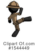 Black Design Mascot Clipart #1544449 by Leo Blanchette