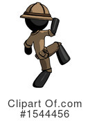 Black Design Mascot Clipart #1544456 by Leo Blanchette