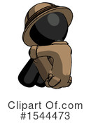 Black Design Mascot Clipart #1544473 by Leo Blanchette