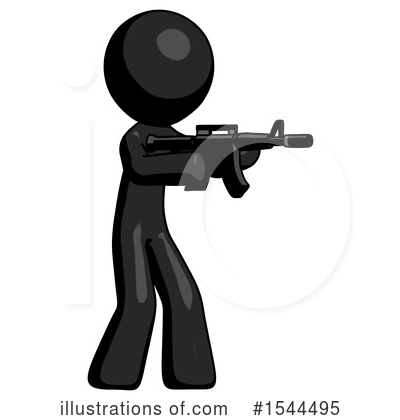Royalty-Free (RF) Black Design Mascot Clipart Illustration by Leo Blanchette - Stock Sample #1544495