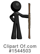 Black Design Mascot Clipart #1544503 by Leo Blanchette