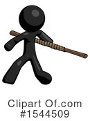 Black Design Mascot Clipart #1544509 by Leo Blanchette