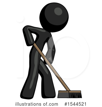 Royalty-Free (RF) Black Design Mascot Clipart Illustration by Leo Blanchette - Stock Sample #1544521