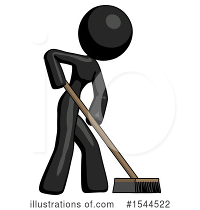 Royalty-Free (RF) Black Design Mascot Clipart Illustration by Leo Blanchette - Stock Sample #1544522