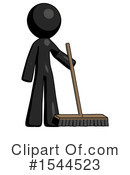 Black Design Mascot Clipart #1544523 by Leo Blanchette