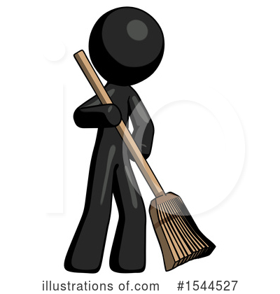 Royalty-Free (RF) Black Design Mascot Clipart Illustration by Leo Blanchette - Stock Sample #1544527