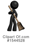 Black Design Mascot Clipart #1544528 by Leo Blanchette