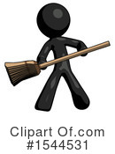 Black Design Mascot Clipart #1544531 by Leo Blanchette