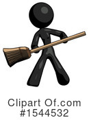 Black Design Mascot Clipart #1544532 by Leo Blanchette