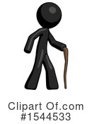 Black Design Mascot Clipart #1544533 by Leo Blanchette