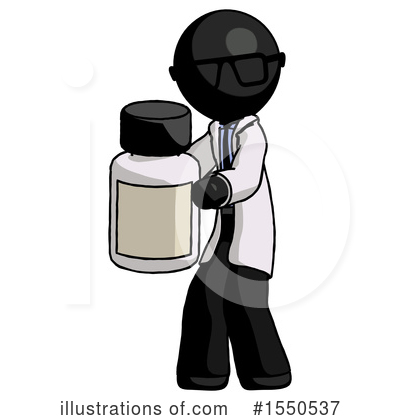 Royalty-Free (RF) Black Design Mascot Clipart Illustration by Leo Blanchette - Stock Sample #1550537
