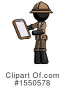 Black Design Mascot Clipart #1550578 by Leo Blanchette