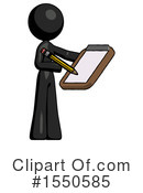 Black Design Mascot Clipart #1550585 by Leo Blanchette
