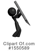 Black Design Mascot Clipart #1550589 by Leo Blanchette