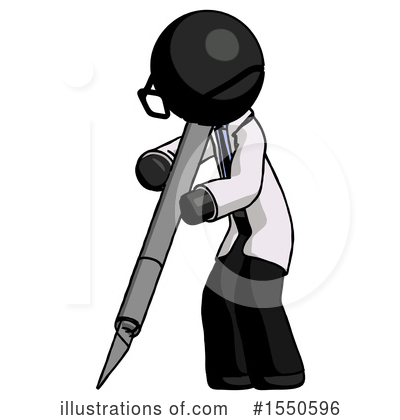 Royalty-Free (RF) Black Design Mascot Clipart Illustration by Leo Blanchette - Stock Sample #1550596