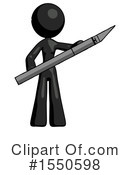 Black Design Mascot Clipart #1550598 by Leo Blanchette