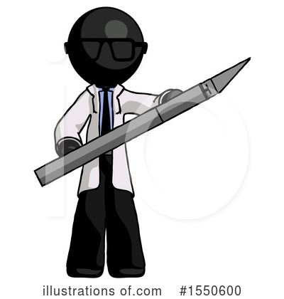 Royalty-Free (RF) Black Design Mascot Clipart Illustration by Leo Blanchette - Stock Sample #1550600