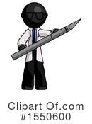 Black Design Mascot Clipart #1550600 by Leo Blanchette