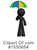 Black Design Mascot Clipart #1550654 by Leo Blanchette