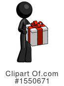 Black Design Mascot Clipart #1550671 by Leo Blanchette