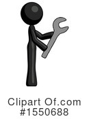 Black Design Mascot Clipart #1550688 by Leo Blanchette