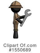 Black Design Mascot Clipart #1550689 by Leo Blanchette