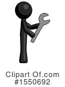 Black Design Mascot Clipart #1550692 by Leo Blanchette