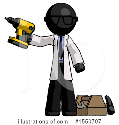 Royalty-Free (RF) Black Design Mascot Clipart Illustration by Leo Blanchette - Stock Sample #1550707