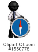 Black Design Mascot Clipart #1550778 by Leo Blanchette