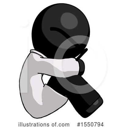 Royalty-Free (RF) Black Design Mascot Clipart Illustration by Leo Blanchette - Stock Sample #1550794