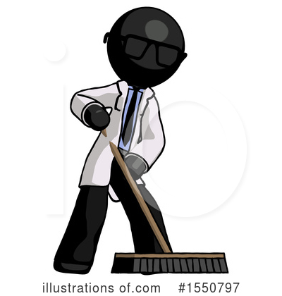 Royalty-Free (RF) Black Design Mascot Clipart Illustration by Leo Blanchette - Stock Sample #1550797