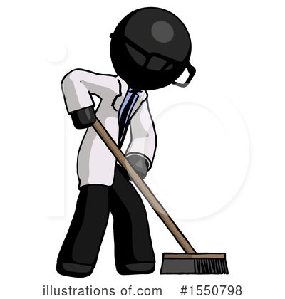 Royalty-Free (RF) Black Design Mascot Clipart Illustration by Leo Blanchette - Stock Sample #1550798