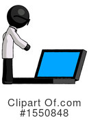 Black Design Mascot Clipart #1550848 by Leo Blanchette