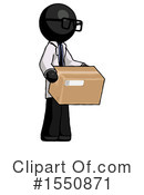 Black Design Mascot Clipart #1550871 by Leo Blanchette