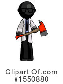Black Design Mascot Clipart #1550880 by Leo Blanchette