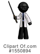 Black Design Mascot Clipart #1550894 by Leo Blanchette