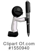 Black Design Mascot Clipart #1550940 by Leo Blanchette