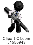 Black Design Mascot Clipart #1550943 by Leo Blanchette
