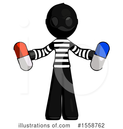 Royalty-Free (RF) Black Design Mascot Clipart Illustration by Leo Blanchette - Stock Sample #1558762