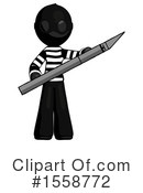 Black Design Mascot Clipart #1558772 by Leo Blanchette