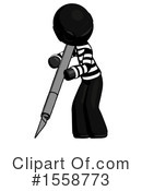 Black Design Mascot Clipart #1558773 by Leo Blanchette