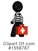 Black Design Mascot Clipart #1558787 by Leo Blanchette
