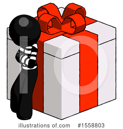 Royalty-Free (RF) Black Design Mascot Clipart Illustration by Leo Blanchette - Stock Sample #1558803