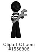 Black Design Mascot Clipart #1558806 by Leo Blanchette