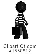 Black Design Mascot Clipart #1558812 by Leo Blanchette