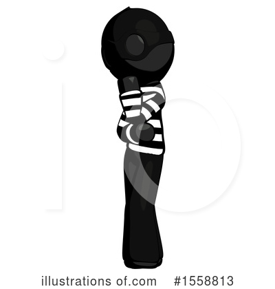 Royalty-Free (RF) Black Design Mascot Clipart Illustration by Leo Blanchette - Stock Sample #1558813