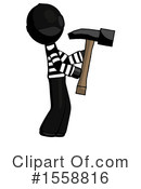 Black Design Mascot Clipart #1558816 by Leo Blanchette