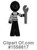 Black Design Mascot Clipart #1558817 by Leo Blanchette
