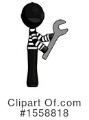 Black Design Mascot Clipart #1558818 by Leo Blanchette