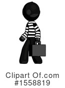 Black Design Mascot Clipart #1558819 by Leo Blanchette